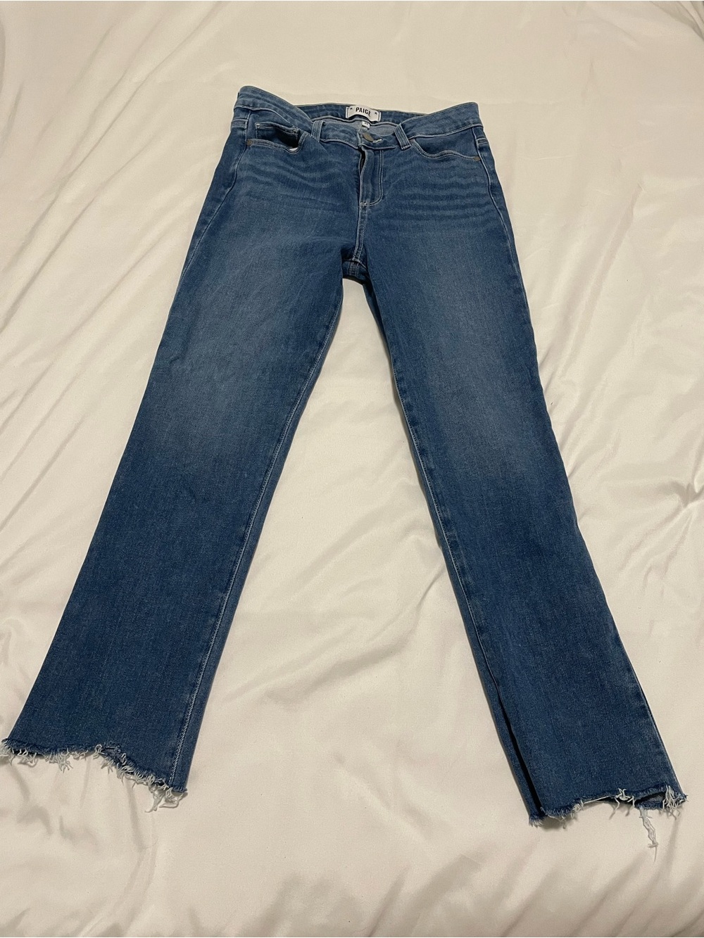 Paige Hoxton Slim Crop Medium Blue Jeans Size 29